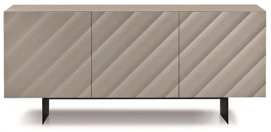 Madia in legno 180 cm 3 ante Tortora 2 piedini - KALLA