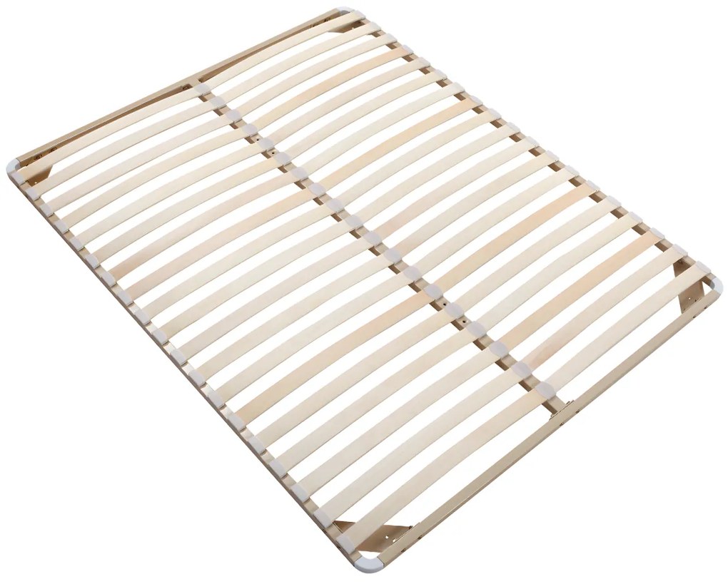 Telaio a doghe 160 x 200 cm Beige - 2x19 doghe - smontato senza piedi