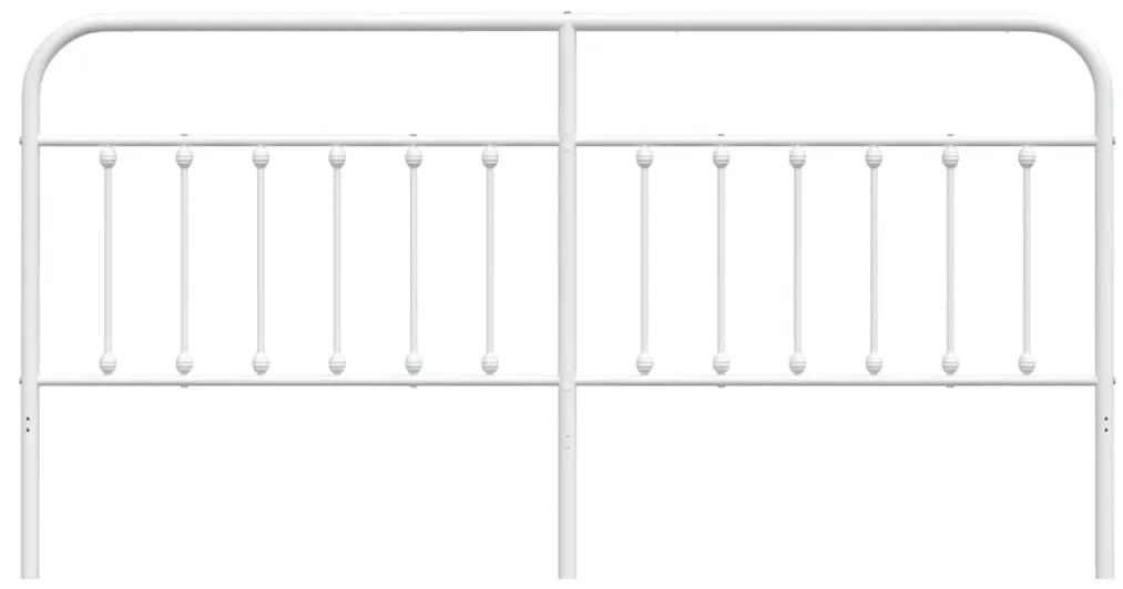 Testiera in Metallo Bianco 200 cm