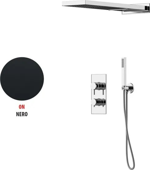 Kit incasso doccia Soffio c/GBOX nero