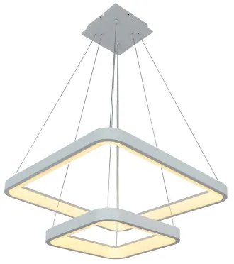 Brilagi - Lampada a sospensione LED dimmerabile con cavo FALCON SLIM LED/78W/230V 50x50 cm bianca + telecomando