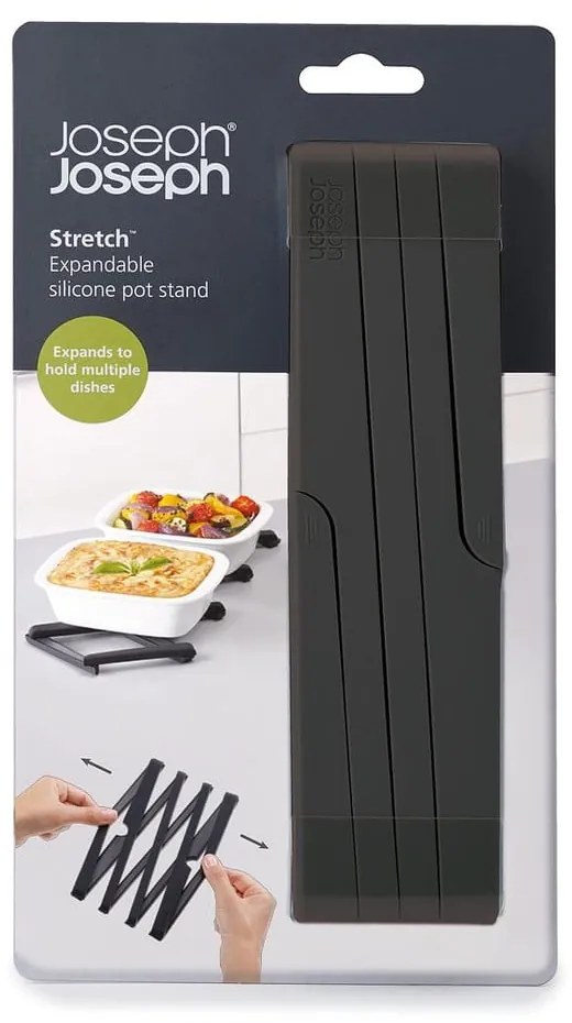 Tappetino pieghevole nero stretch per pentole calde - Joseph Joseph