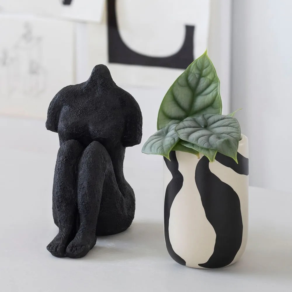 Tazza in ceramica bianca e nera per spazzolini da denti Icon - Mette Ditmer Denmark