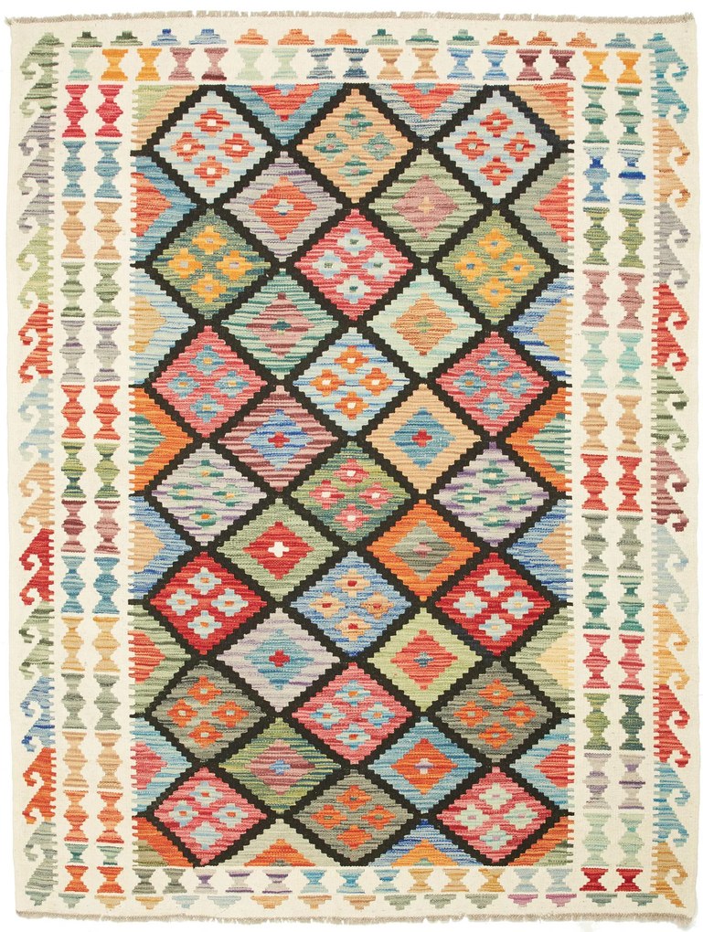 Kilim Tappeto 150 x 200 (Pakistan) Tessuto A Mano