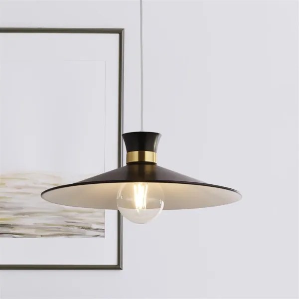 Searchlight 601891BK - Lampadario a cavo BALHAM 1xE27/60W/230V