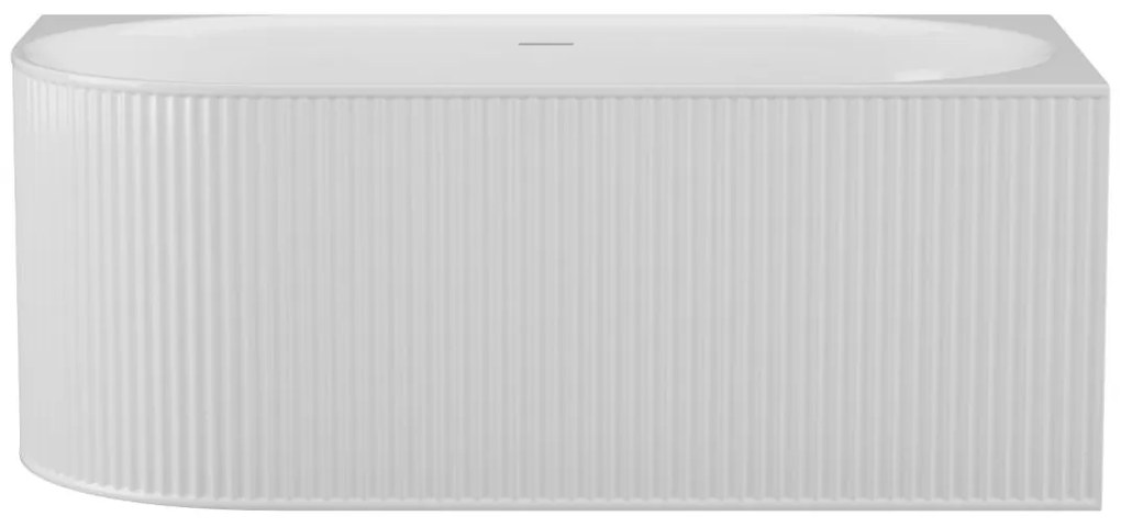 Vasca angolare scanalata 240 litri 170 x 80 x 60 cm Bianco opaco Acrilico Angolo a destra - BARBORI