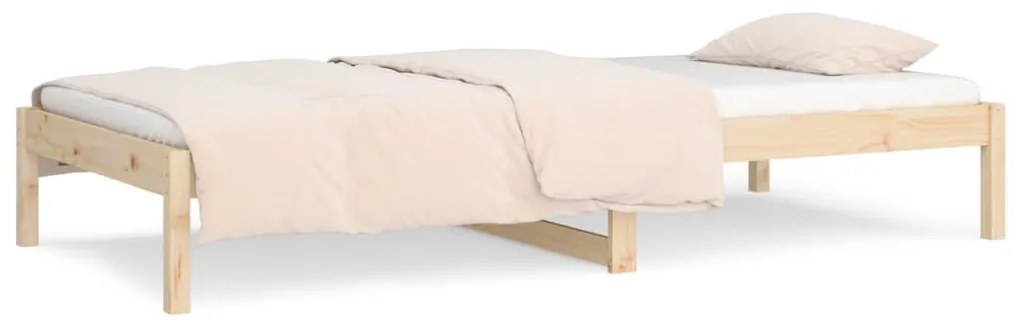 Dormeuse senza materasso 90x200 cm in legno massello di pino