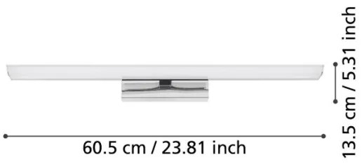 Eglo 900019 - LED RGBW Illuminazione specchio bagno dimmerabile 15,6W/230V IP44