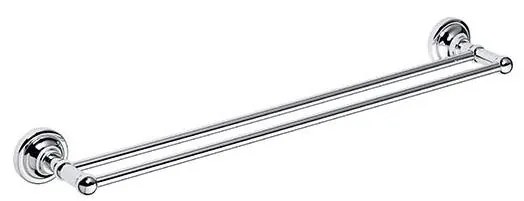 Porta asciugamani 66,5 x 6,5 cm, finitura argento