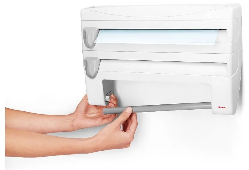 Scatola per asciugamani da cucina e altri accessori , lunghezza 38 cm - Metaltex