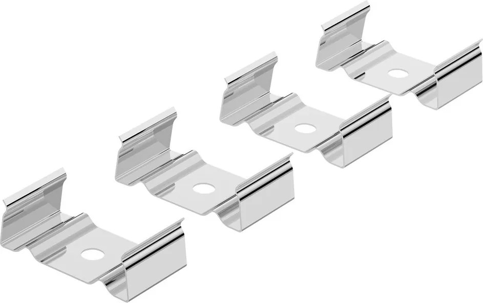 Clips di Fissaggio per Profilo SLIM per Doppia Striscia (conf. 4pz)