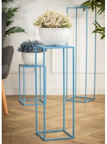 Portafiori 70x24 cm blu