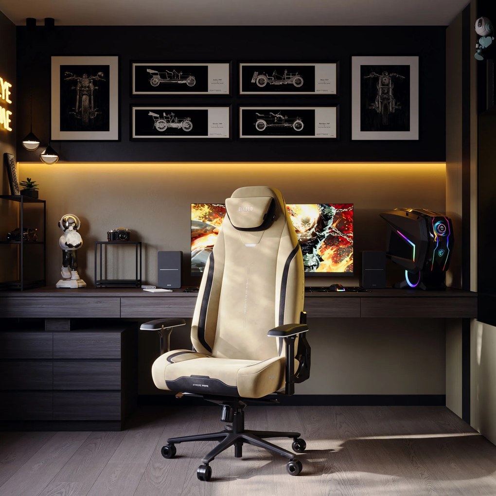 Sedia da gaming Diablo X.Eye Prime Broken Gold Normal Size