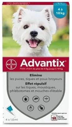 Anti-parassiti Advantix Cane 4-10 kg 4 Unità