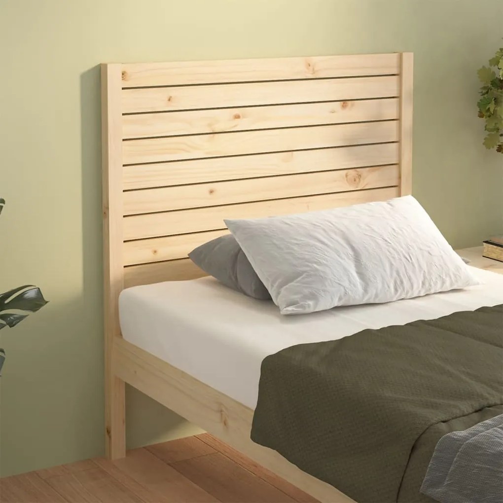 Testiera Per Letto 96x4x100 Cm İn Legno Massello Di Pino /