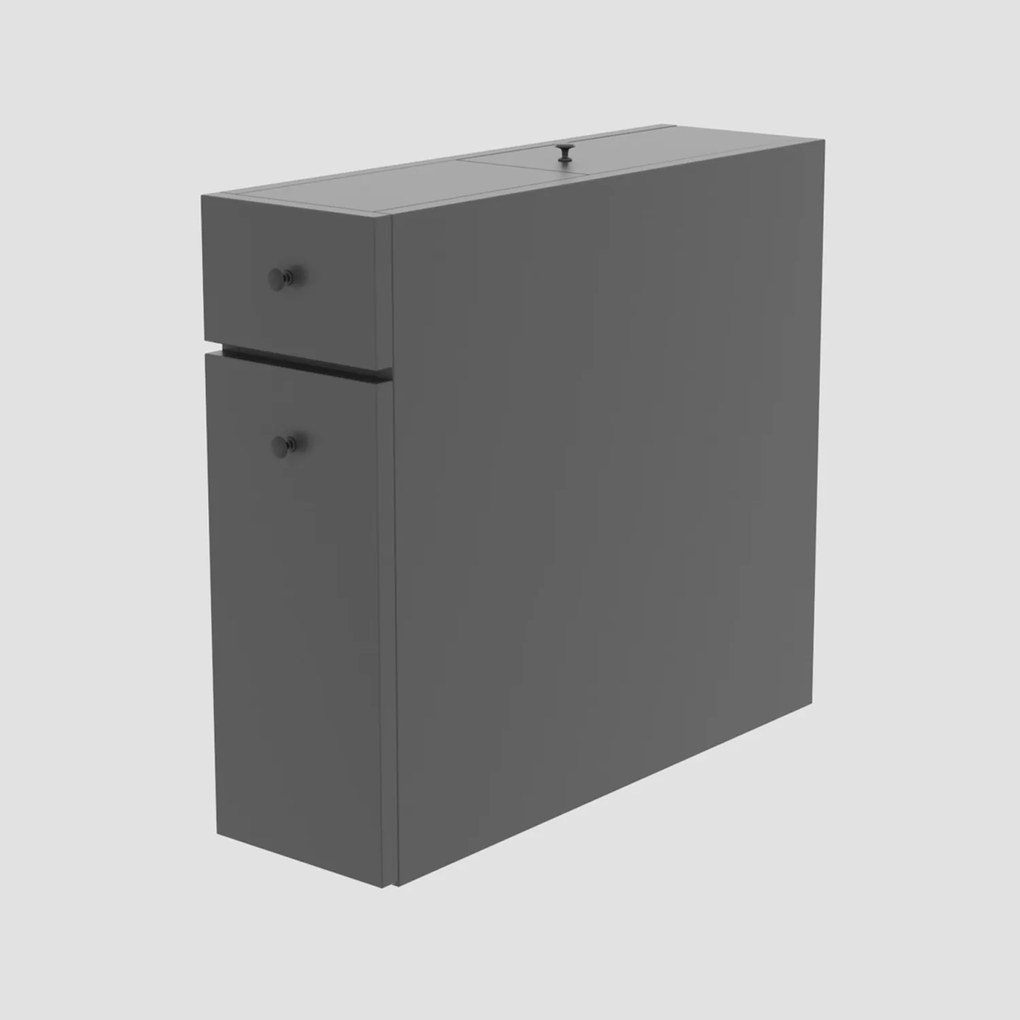 Mobile da bagno 20x55x60 cm grigio antracite Calencia