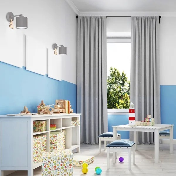 Applique per bambini BEAR 1xE27/60W/230V