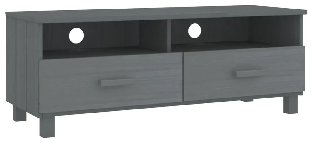 Mobile tv hamar grigio scuro 106x40x40 cm in legno di pino