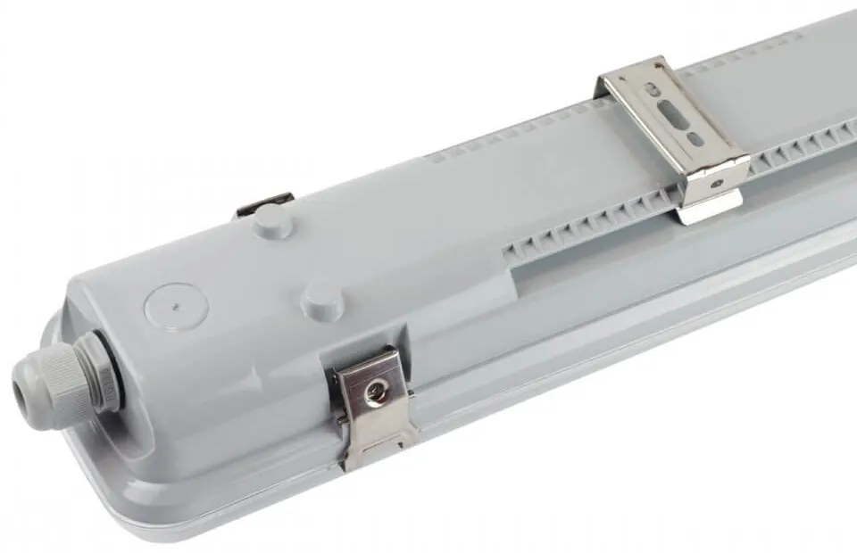 Plafoniera IP65 per 2 tubi LED 120cm - (Unilaterale) - Serie Professional Plafoniera per 2 tubi LED da 120cm