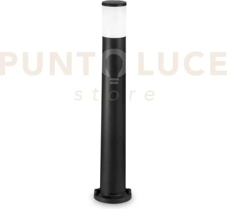 Atena paletto h.80cm 1 luce attacco e27 ip55 nero