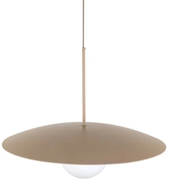 Lampadario a sospensione con filo SLATE 1xE27/15W/230V diametro 65 cm beige