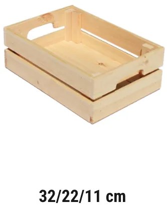 Cassa di legno 32 x 22 x 11 cm