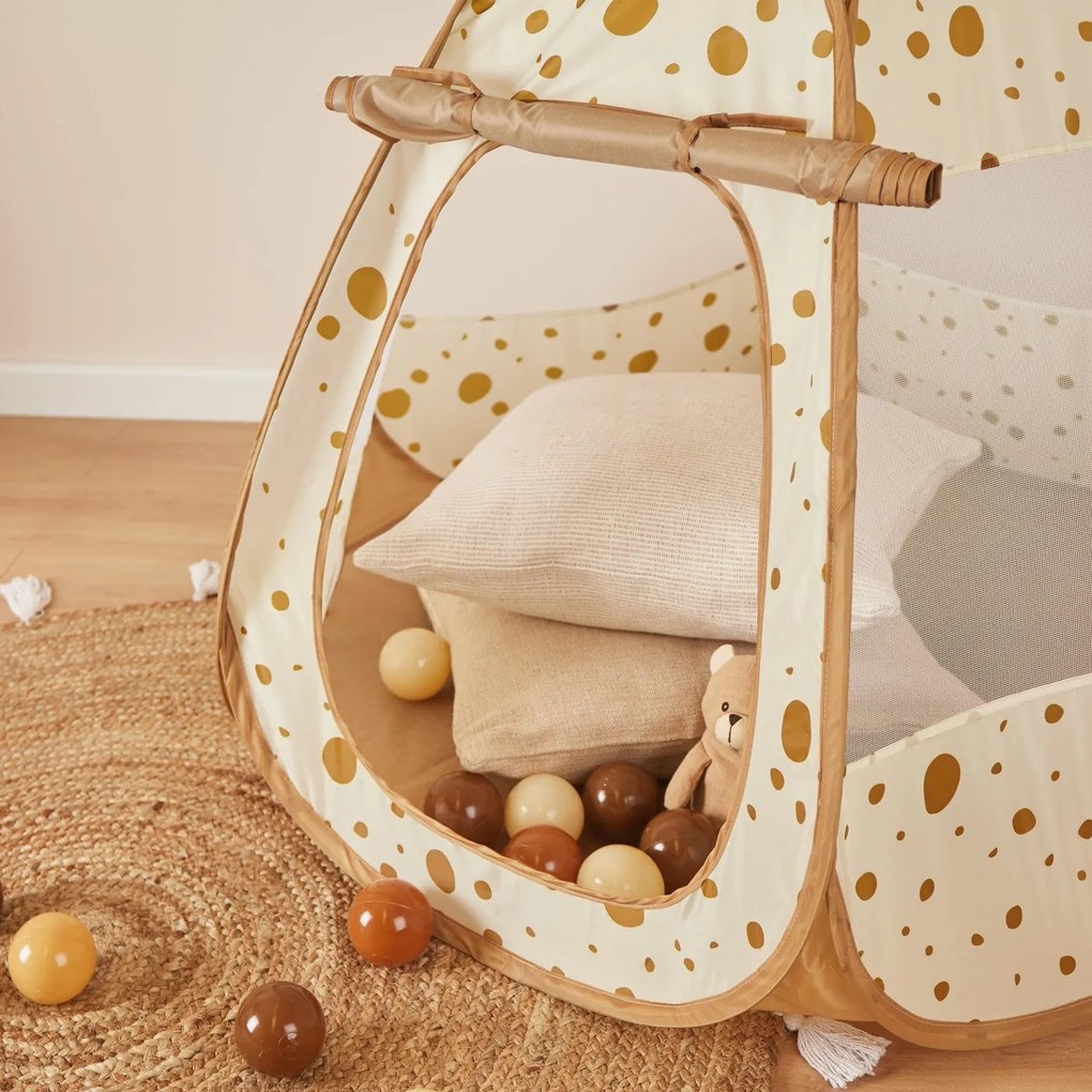 Bieco - Tenda da gioco Pop-Up e box per palline 2in1 - dots