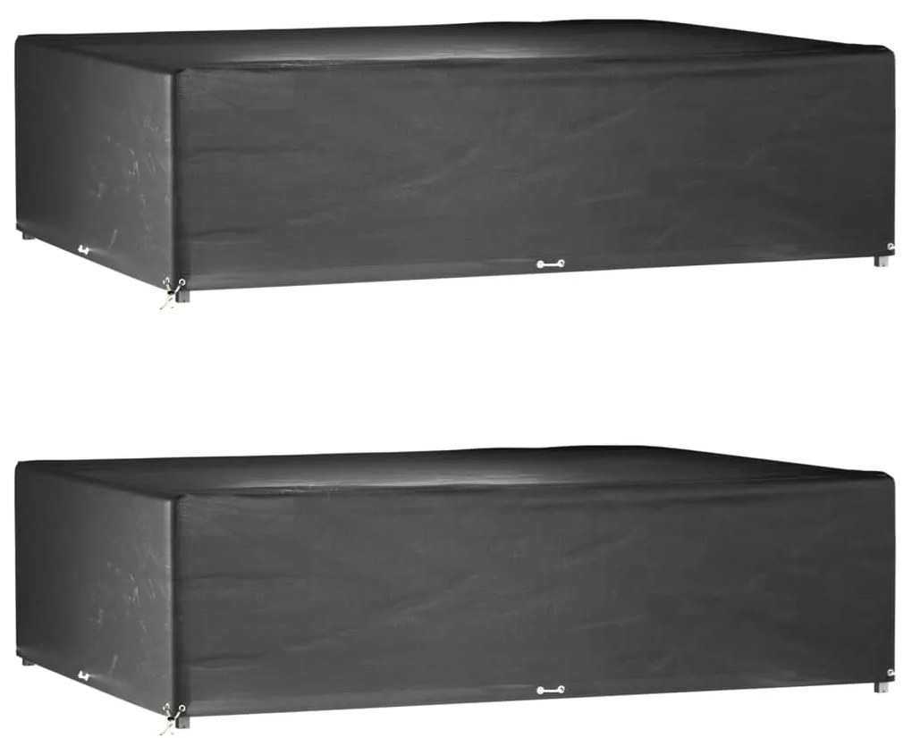 Copri Mobili Giardino 2pz 16 Occhielli 300x200x75cm Rettangolo /