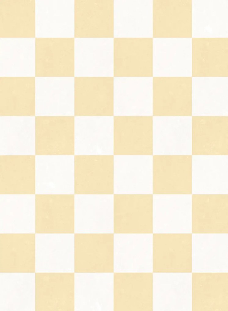 Rebel Walls Wandbild Chess - Yellow