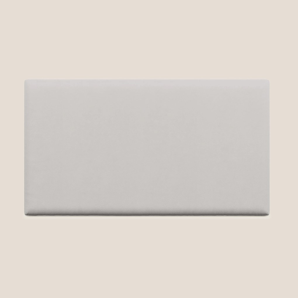 Testata pannello a muro piccola di varie dimensioni in microfibra smacchiabile T11 grigio chiaro