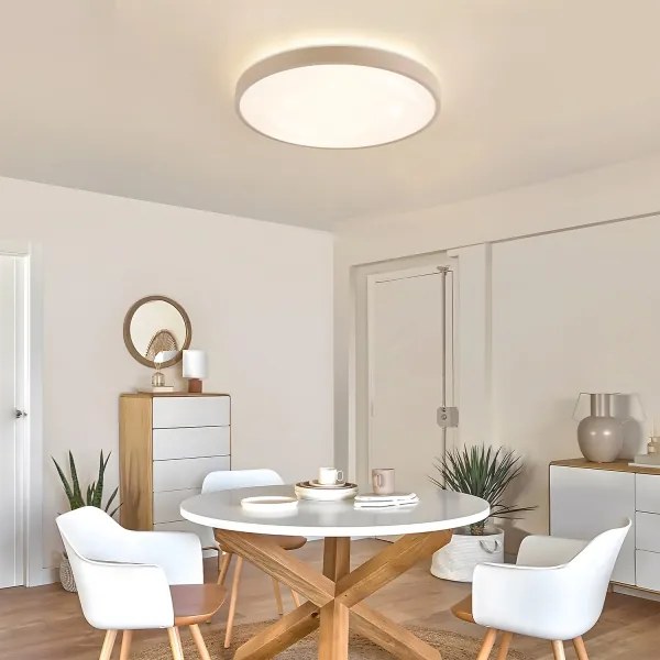 Brilagi - Lampada LED dimmerabile GLASS POOL DOUBLE LED/60W/230V 50 cm beige + telecomando