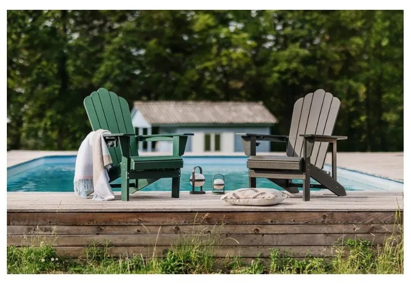 Sedia da giardino in plastica marrone Adirondack – Bonami Selection