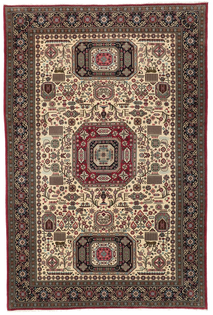 Ghom Tappeto persiano 300x200 (Iran) Annodato A Mano