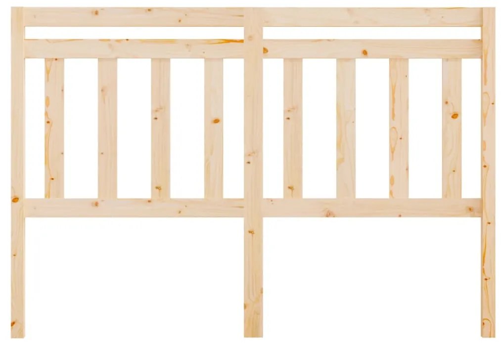 Testiera per letto 140x4x100 cm in legno massello di pino