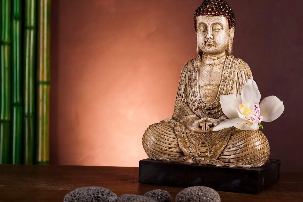 Stampa su tela – Buddha meditante
