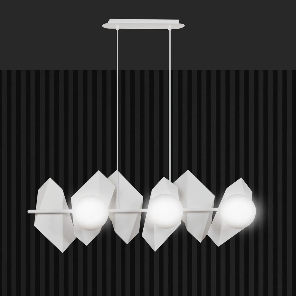 Lampadario a Sospensione DRIFTON 6 BLACK e WHITE Colore Nero