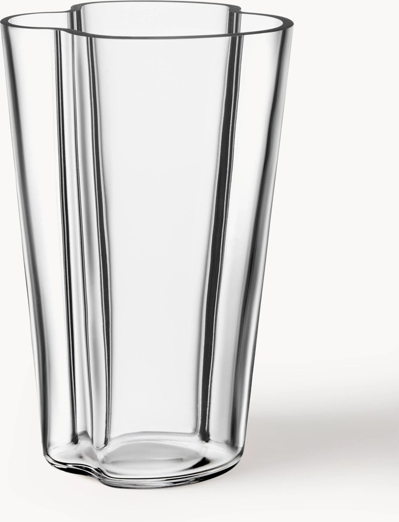 Vaso in vetro soffiato Alvar Aalto, alt. 22 cm