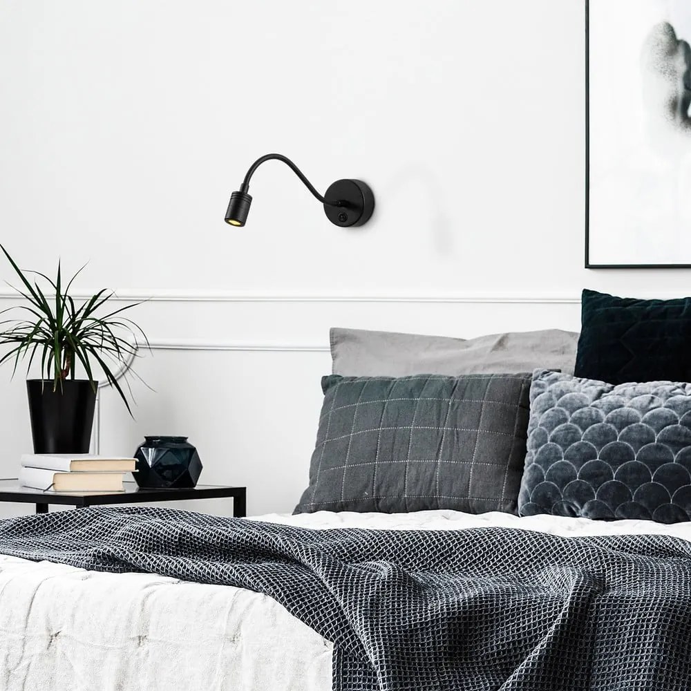 Lampada da parete nera Reading – Opviq lights