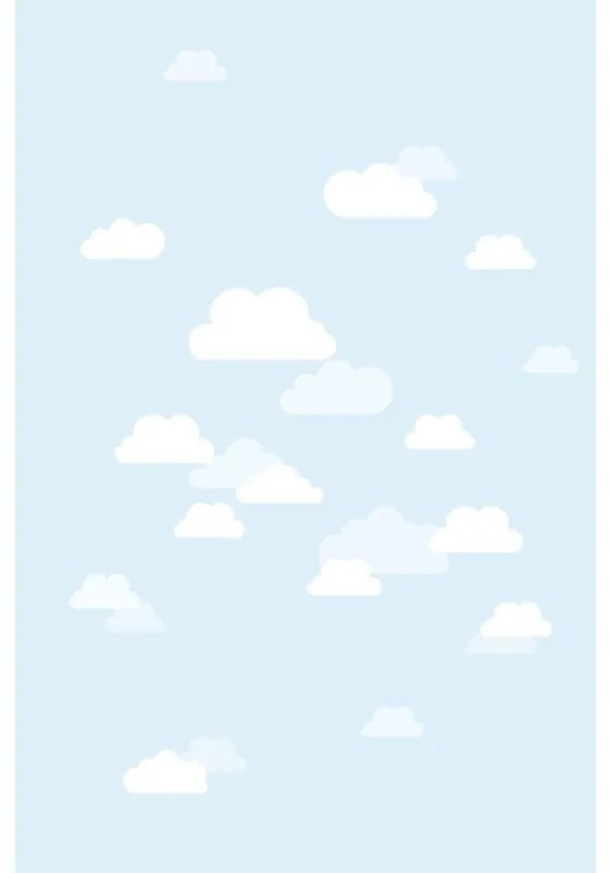 Fotomurale Nuvole, bianco fondo azzurro