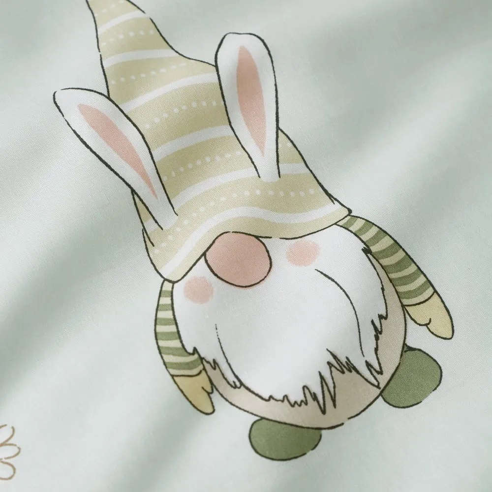 Biancheria da letto verde chiaro per letto singolo 135x200 cm Spring Gonks – Catherine Lansfield