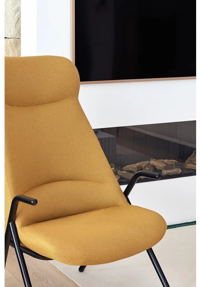 Poltrona gialla , altezza 114 cm Dins - Teulat