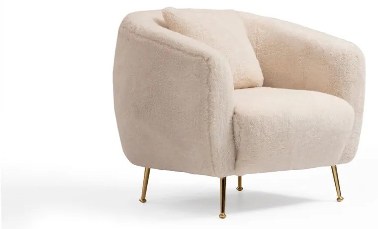 Poltrona beige Istiridye - Artie