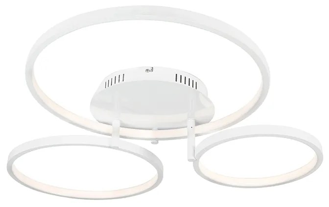 Plafoniera moderna bianca con LED e dimmer - Rondas