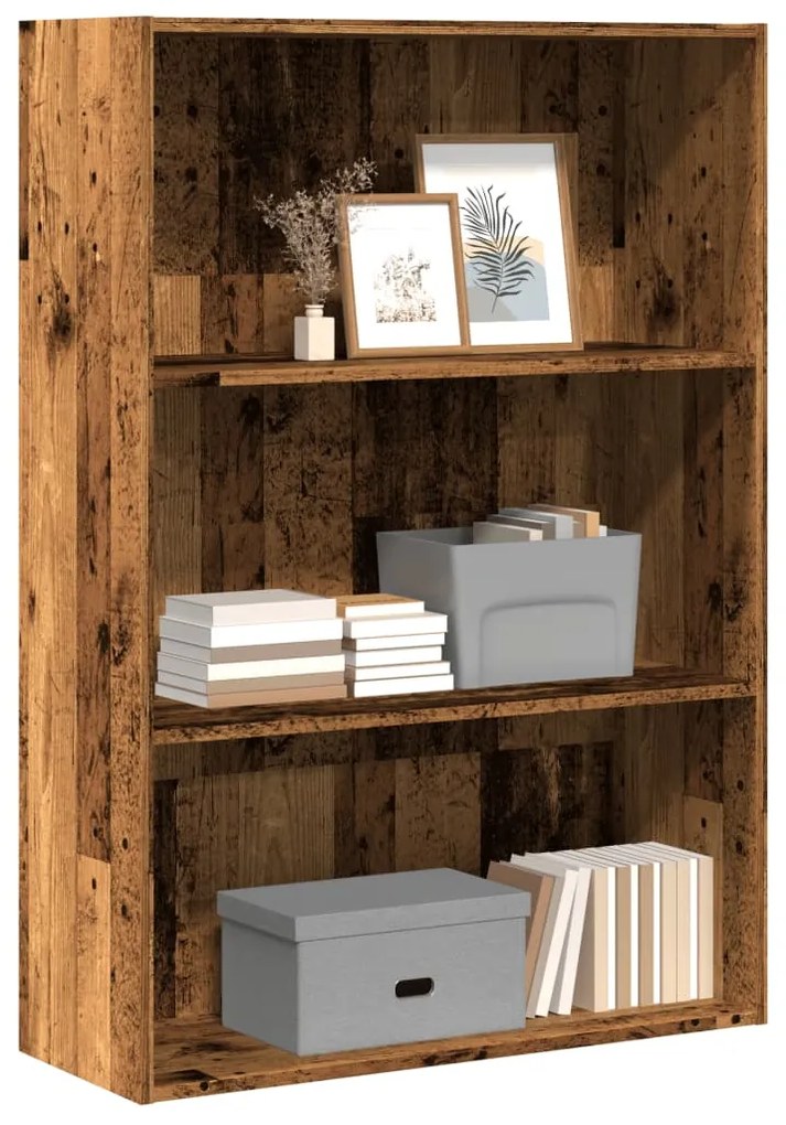 Libreria Legno Antico 80x30x114 Cm İn Legno Multistrato /