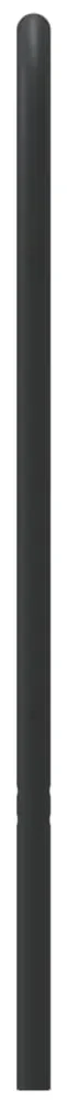 Testiera in metallo nero 75 cm