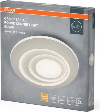 Osram - Plafoniera LED ORBIS SPIRAL LED/42W/230V Ø 50,5 cm bianca