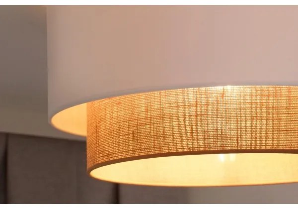 Duolla - Plafoniera BOHO 1xE27/15W/230V diametro 45 cm bianco/marrone