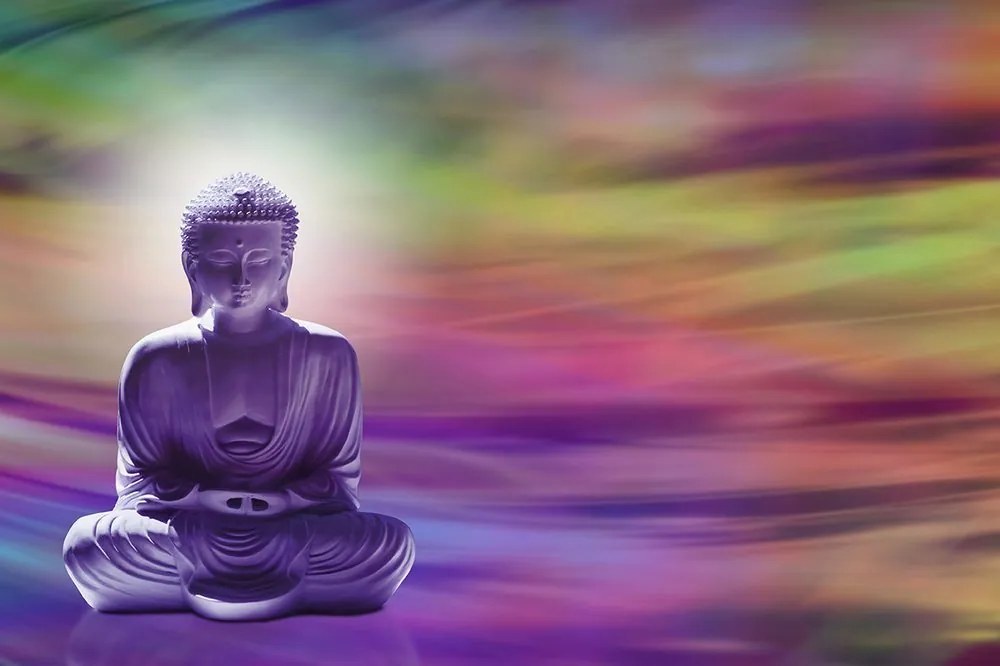 Carta da parati autoadesiva – Buddha su sfondo astratto