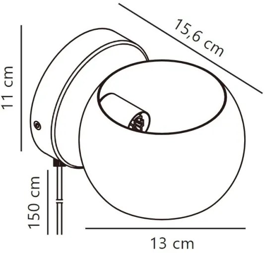 Nordlux - Faretto da parete orientabile BELIR 1xG9/5W/230V beige