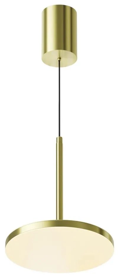 Maytoni P076PL-L12W3K-BS - Lampadario LED a sospensione con filo PLATO LED/12W/230V 3000K oro
